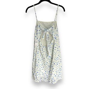 NWT American Eagle White Blue Floral Sun Dress Tie Back Small S
